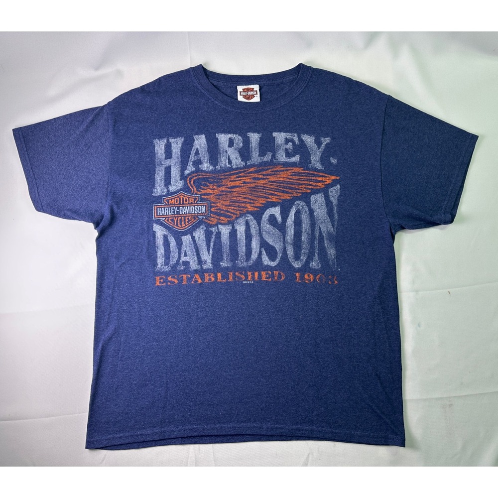 Harley Davidson Panama City Beach Florida Est 1903 Graphic T Shirt Men's Large